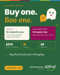 Buy One, Boo One: 10 meals for you, 10 for a friend, $275 plus $15 delivery