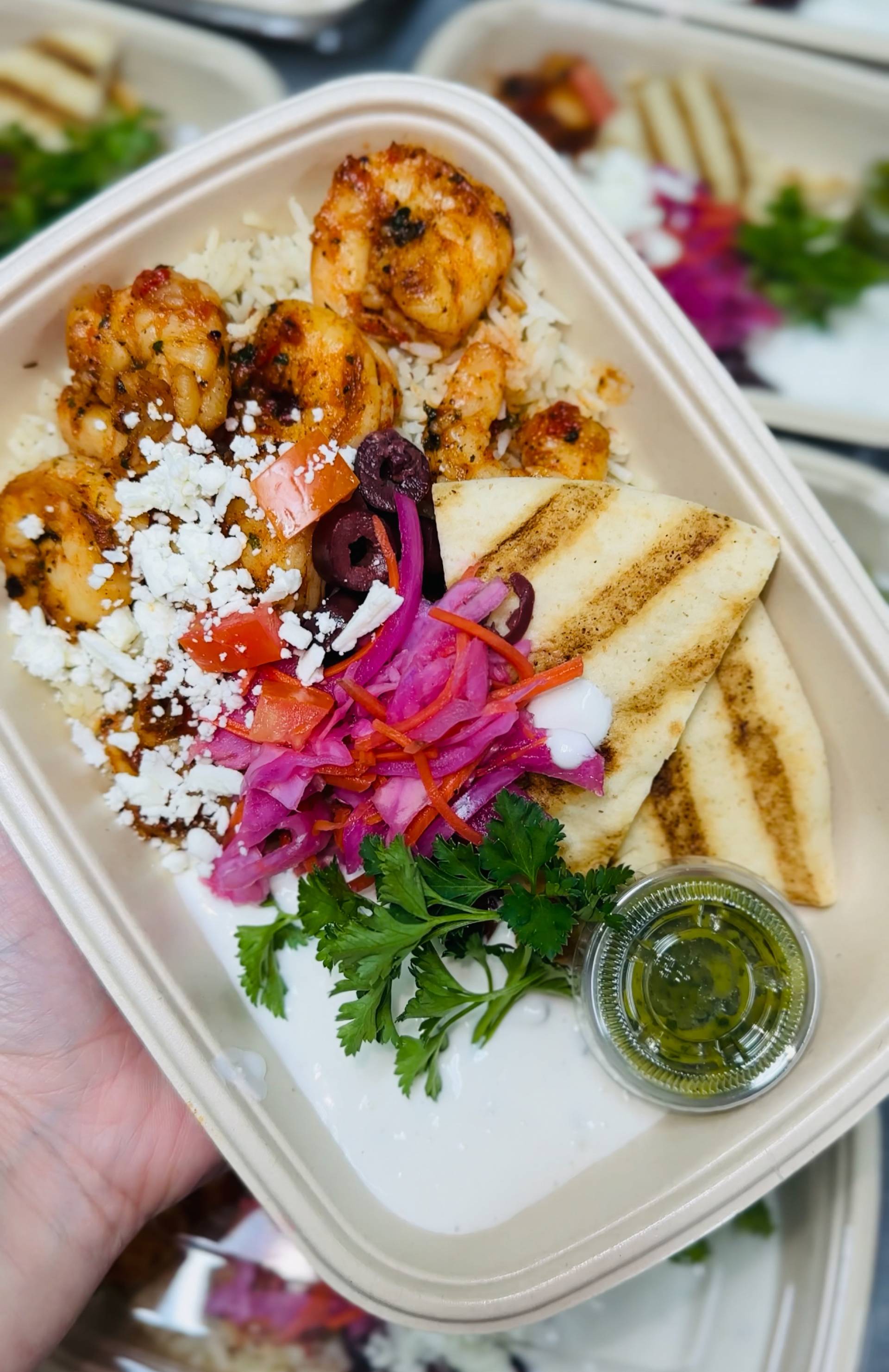 Agave Harissa Shrimp Bowl (spicy)