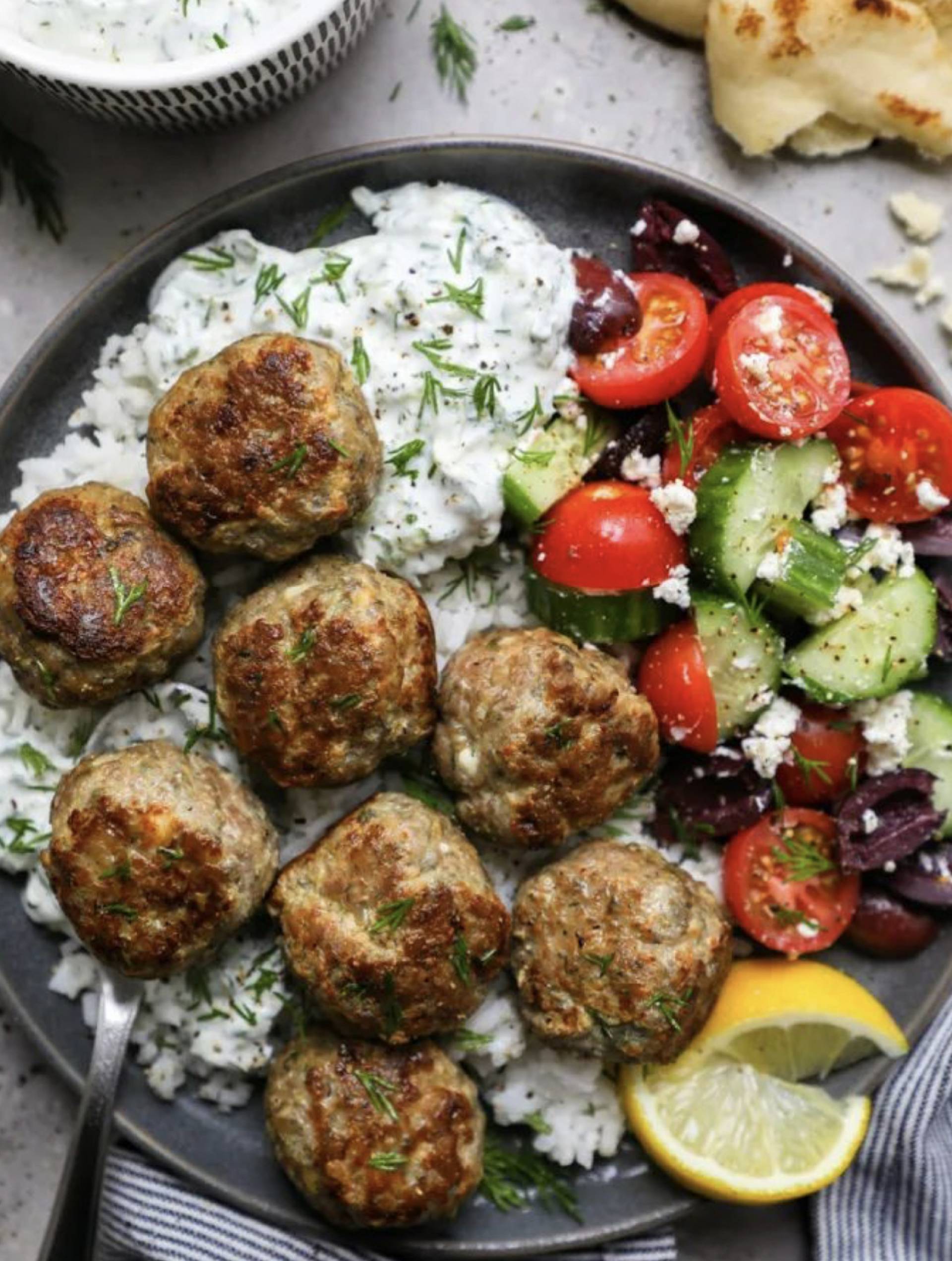 Greek-licious Turkey Meatballs