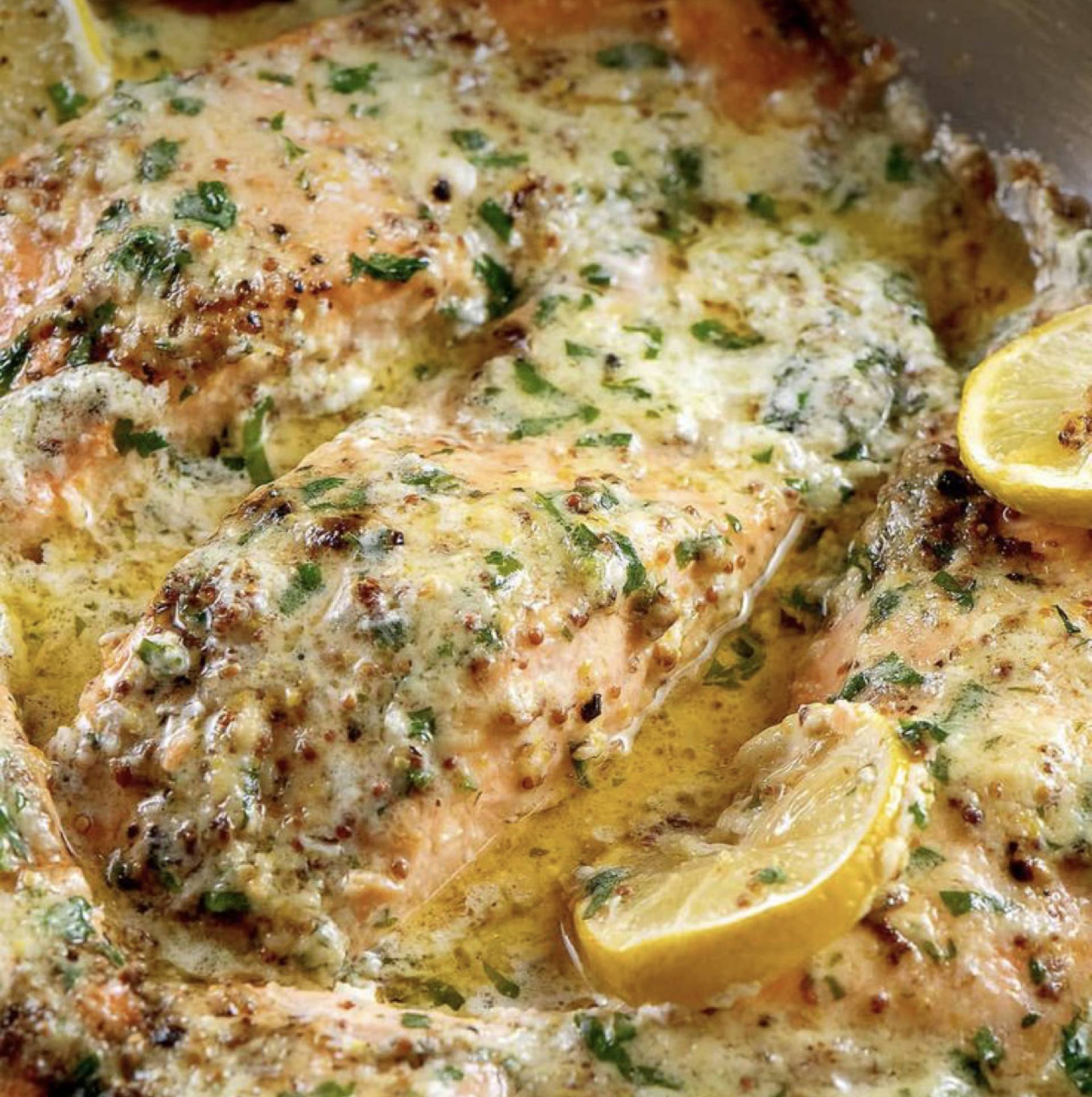 Lemon Butter Cream Salmon