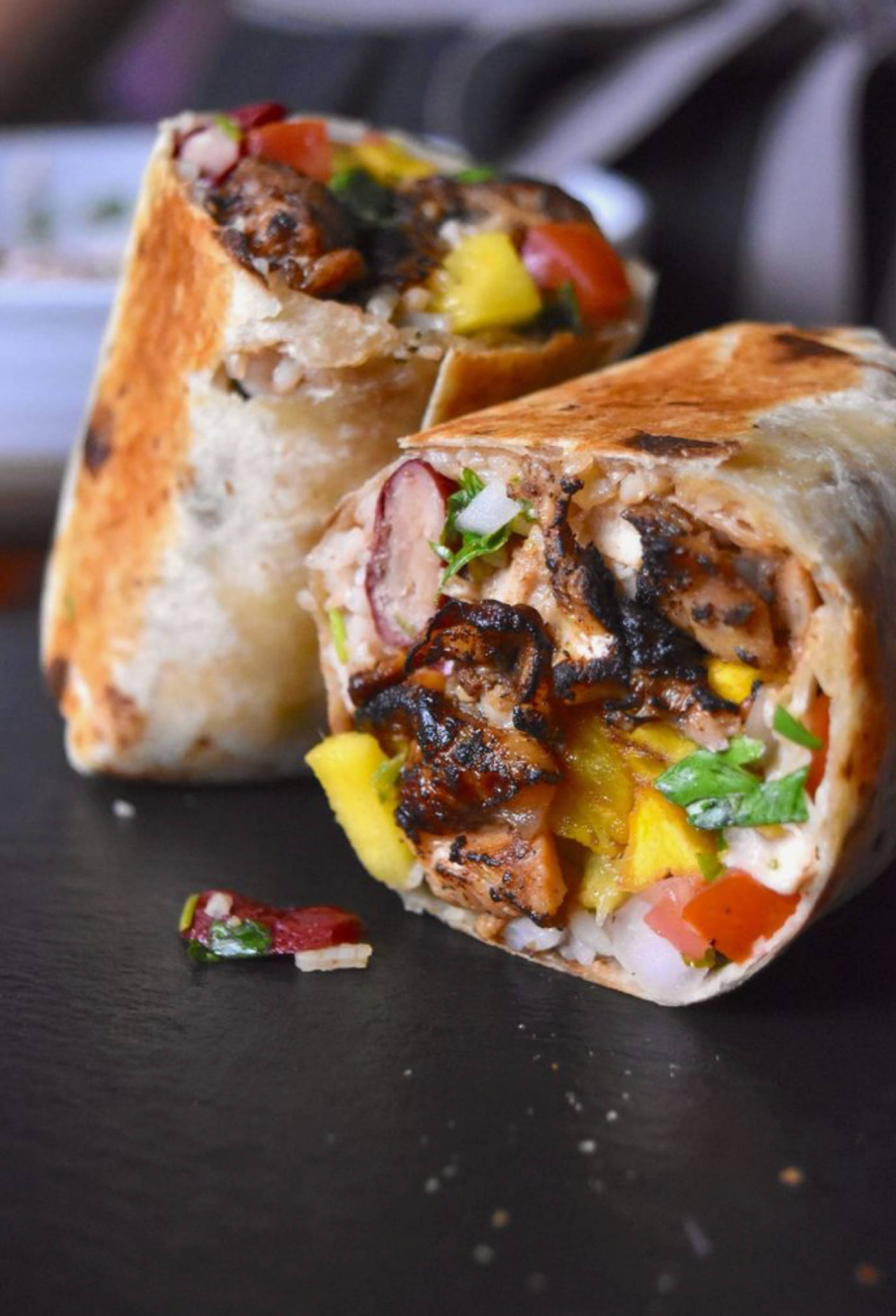 Low Carb Jerk Chicken Wrap