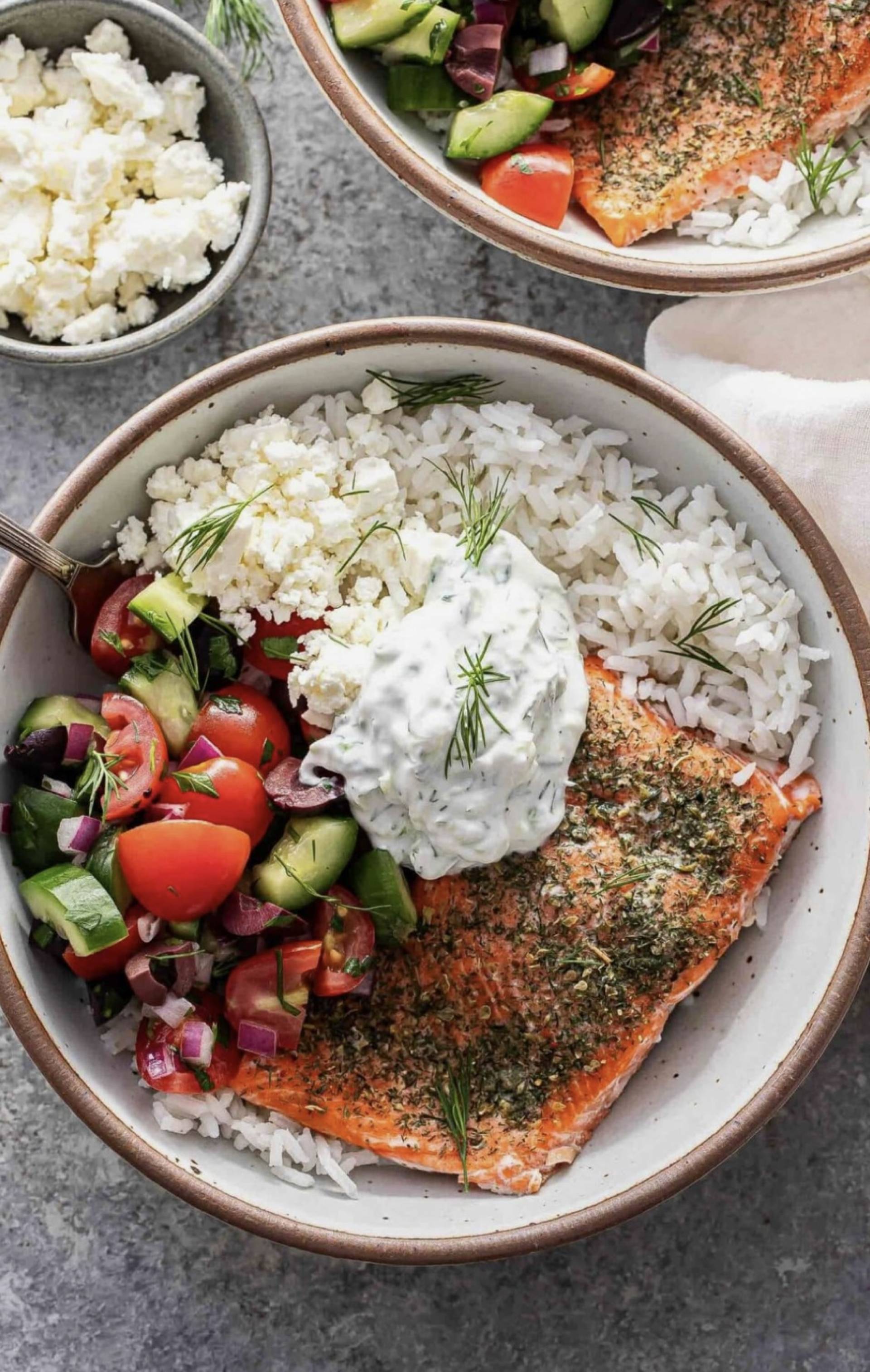 Greek Salmon Bowl