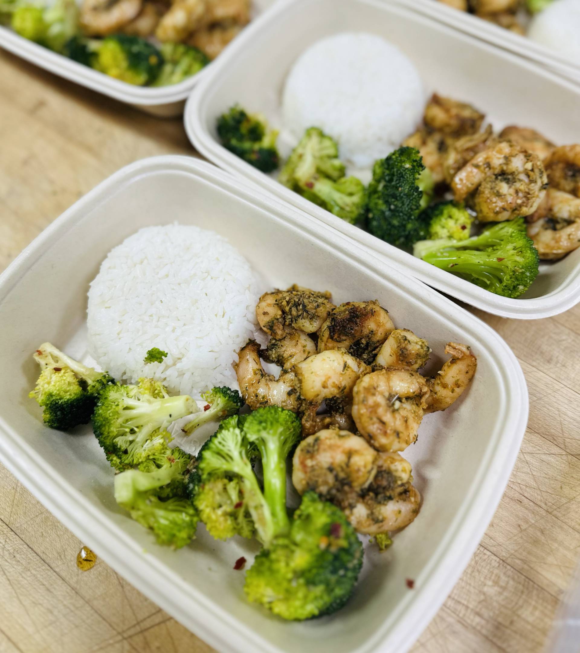 Classic Shrimp, Rice, Broccoli