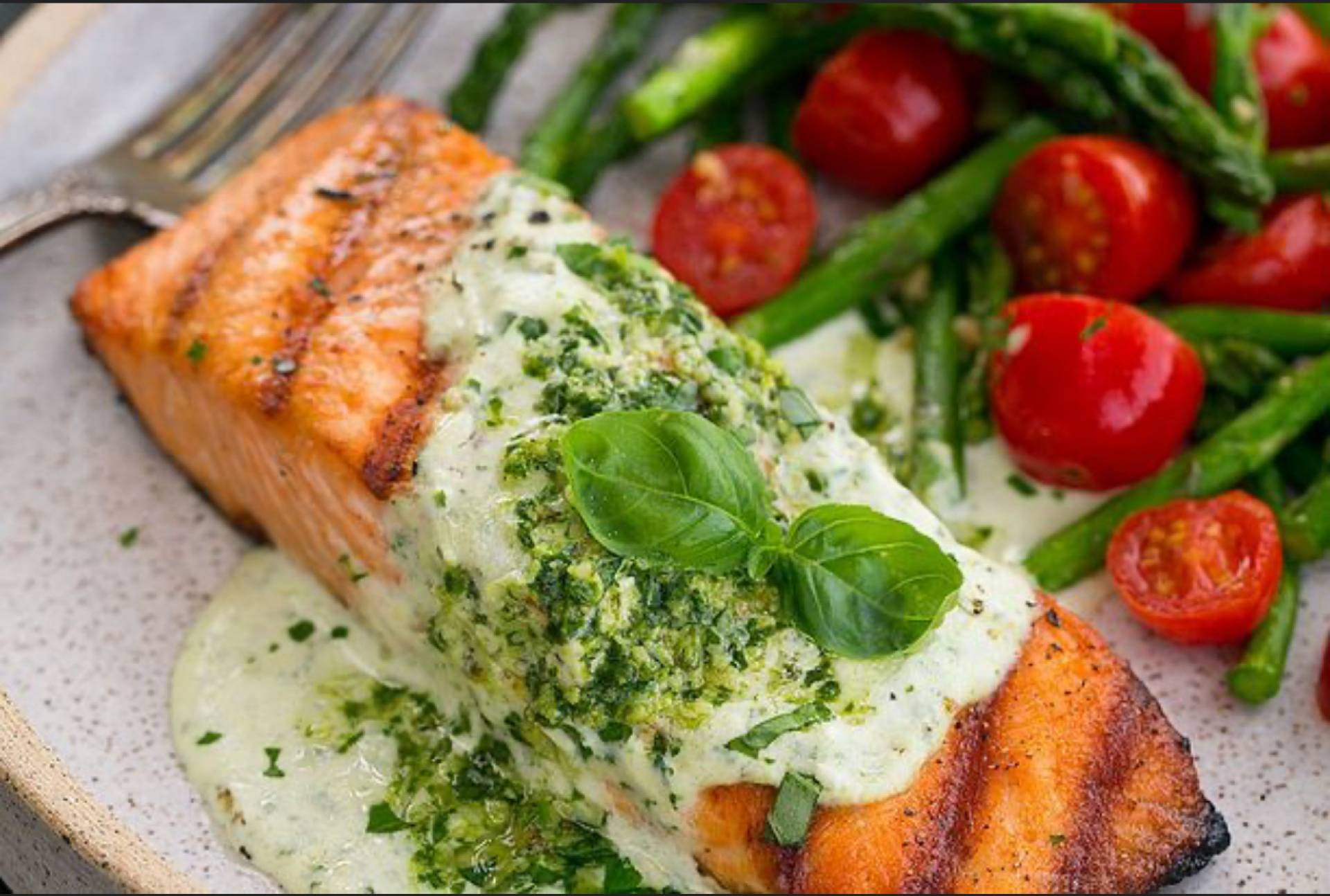 Creamy Pesto Salmon