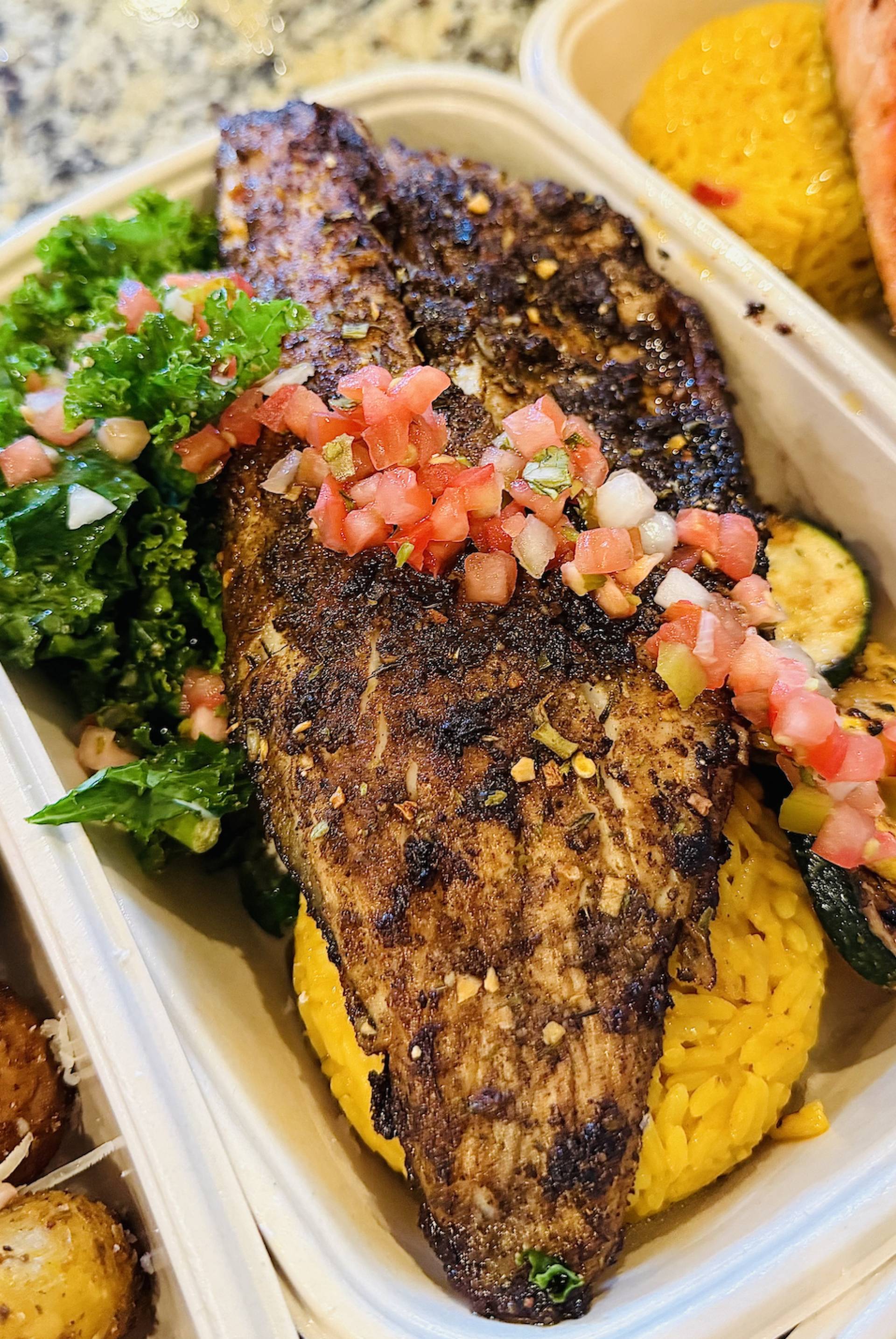 Pan-Seared Jerk Branzino (Mild)