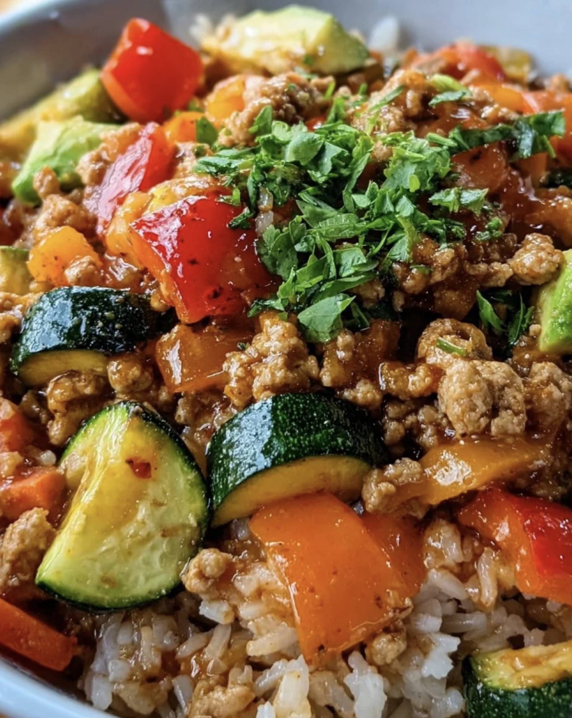 Ground Turkey & Roasted Veggies